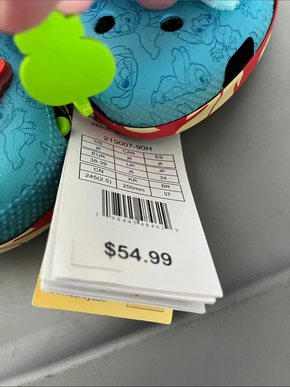 CROCS Kids' Stitch-Themed Clogs with Character Jibbitz